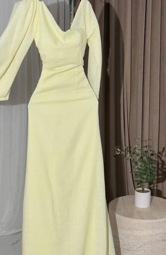 فستان رندا العيد اصفر