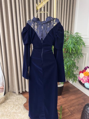 فستان سهره كحلي