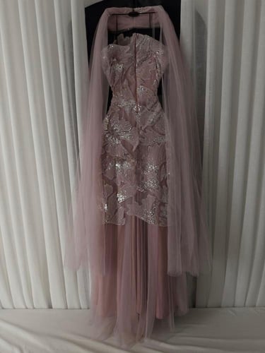 فستان سهره وردي