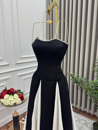 فستان شادن العيد اسود