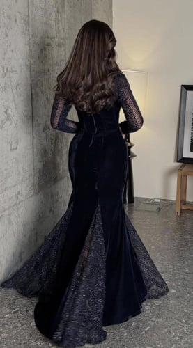 فستان سهره كحلي