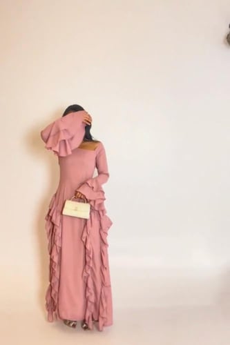 فستان ليلكي