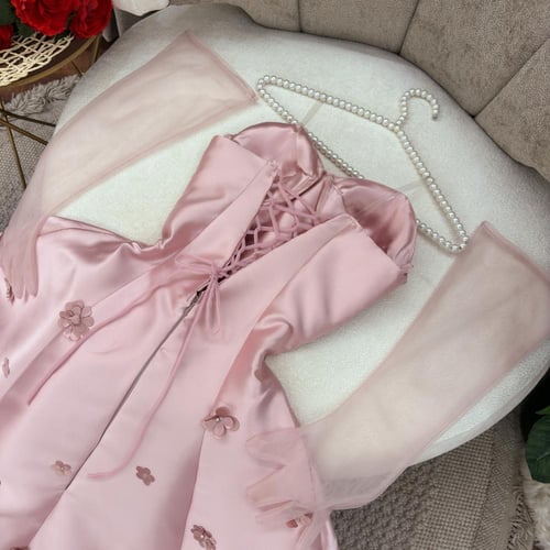 فستان سهره وردي