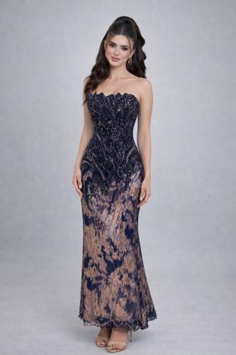 فستان سهره كحلي