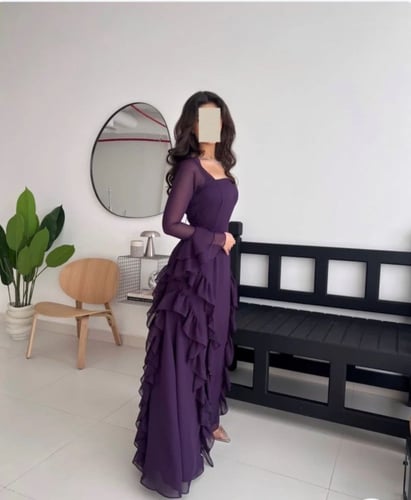 فستان ليلكي