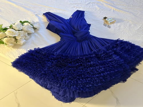 فستان يارا سهره ازرق