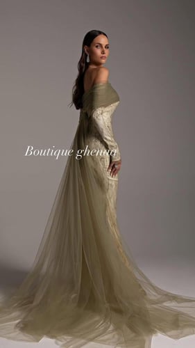 فستان ميلانه دانتيل ساده