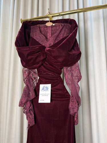 فستان اريج برغندي