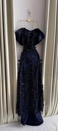 فستان سهره اخضر تيفاني