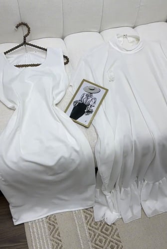 فستان ابيض العيد