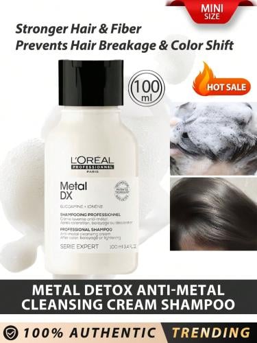 L'Oreal شامبو ديتوكس المعادن من سلسلة خبراء لوريال المهنية، 100 مل / يمنع تقصف الشعر وبهتانه / يقوي الشعر. يقوي الشعر ويجعله أكثر...