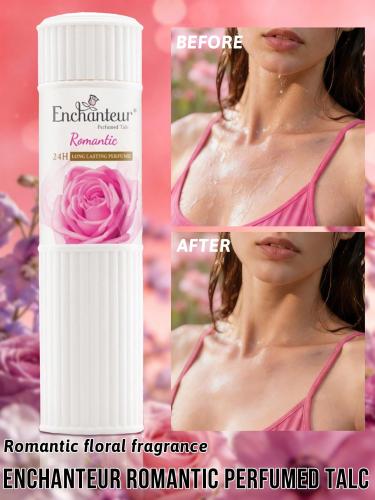 Enchanteur بودرة تلك معطرة من إنشانتور، توفر نضارة وراحة لمدة 24 ساعة، تهدئ وتخفف من الحكة، برائحة طويلة الأمد. قوام البودرة الناع...