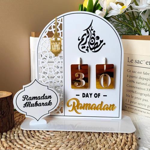 تقويم عدّ تنازلي لرمضان من الأكريليك مع قاعدة — دي...