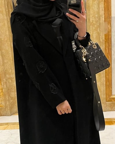 كريب تطريز وشك اسود 1253