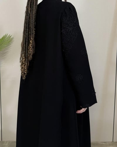 عبايه بتطريز وفص 1417