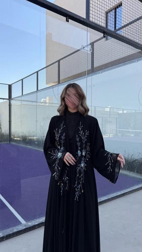 شيفون دبل كلوش بشك فاخر 1079