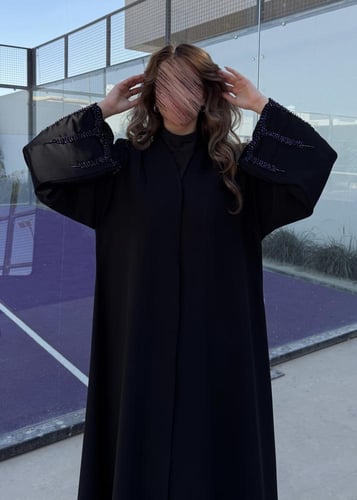 قماش كريب كوري بشك اكمام 1090