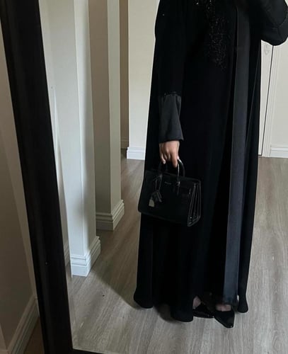 عبايه كريب كوري & ستان 1102