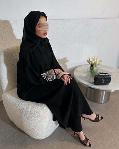 عبايه كريب ايليت قصه كلوش 1043