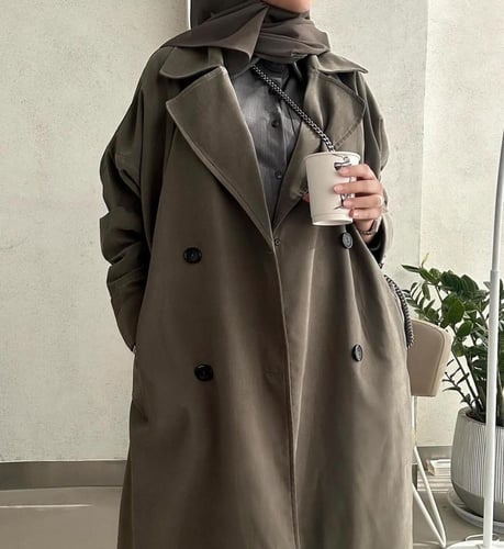 عبايه كريب حرير 1096