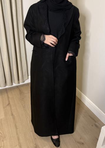 عبايه رسميه بدانتيل 1438