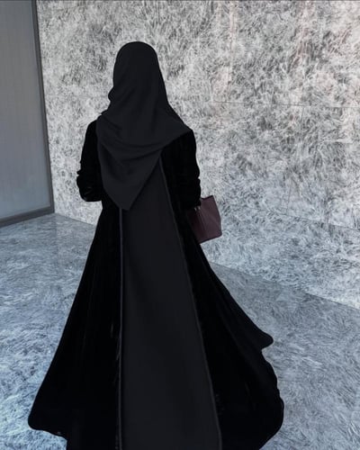 عبايه مخمل وملكي 1359