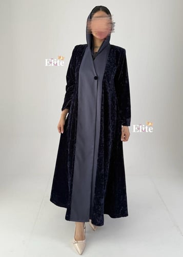 عبايه مخمل وتفته 1364