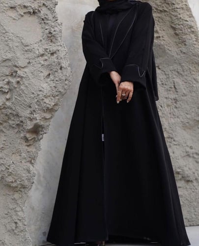 عبايه مستقيمه A كريب ايليت 1045