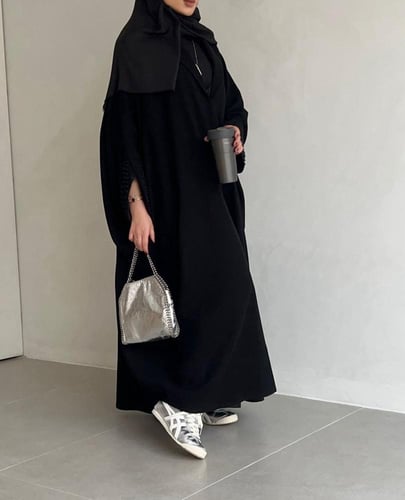 كريب ايليت بتطريز اسود 1094