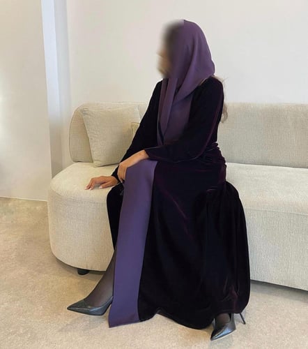 عبايه شتوي موف 1354