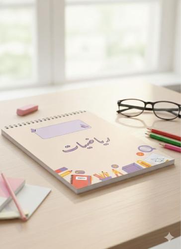 غلاف دفتر رياضيات