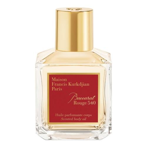Baccarat Rouge 540 body oil delicately perfumes