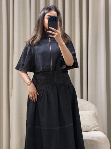 طقم جينز أنيق بستايل عصري