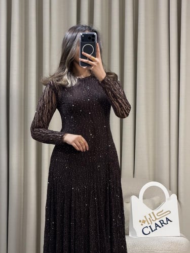 فستان دانتيل فصوص