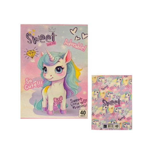 دفتر عربي اشكال عشوائية, 40 ورقة