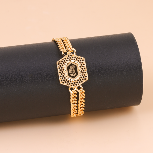 أسورة بديل الذهب لمسة هندسية