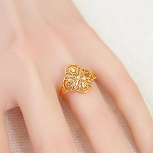 خاتم بديل الذهب زهرة الأناقة