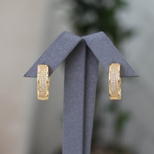 حلق زركون ثلاثه خط