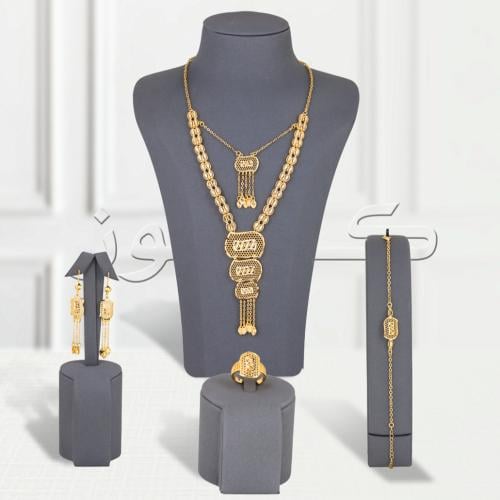 طقم حبات الموج بديل الذهب