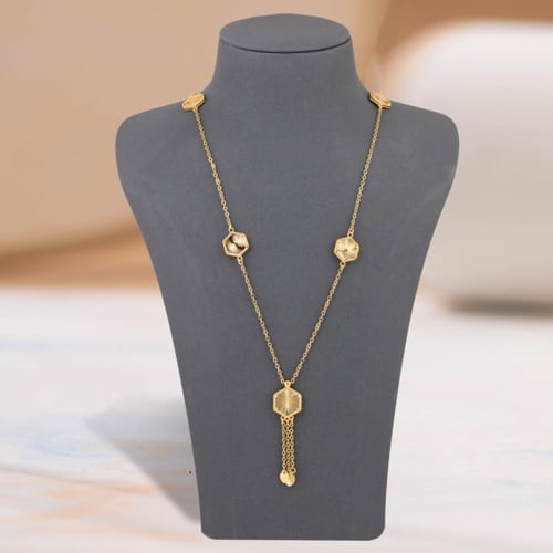 عقد بديل الذهب سداسي ناعم