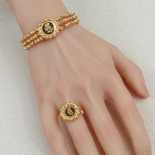 أسوارة وخاتم بديل الذهب سبايك دائري