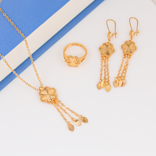 طقم الزهرة الذهبيه