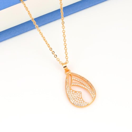 طقم زركون ذهبي ناعم بديل الذهب