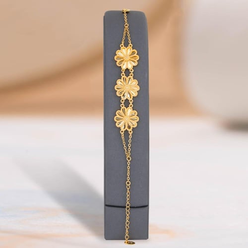 طقم زهرة الاقحوان ملكي بديل الذهب