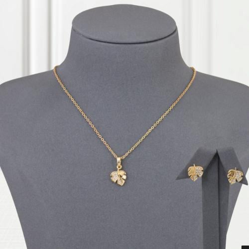 طقم بديل الذهب ورقة الألماس