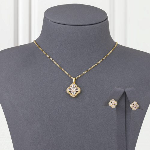 طقم بديل الذهب الوردة المشرقة