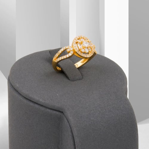 خاتم بديل الذهب هالة الماس