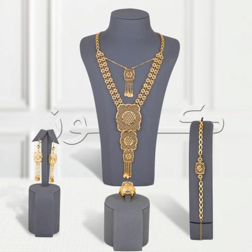 طقم فلاورد ذهبي بديل الذهب