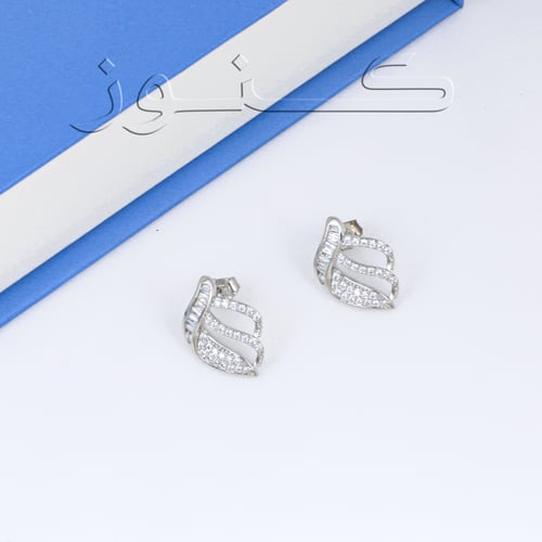 طقم زركون باجيت فضي