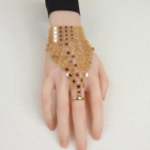 كف نسائي بديل الذهب براق فخم